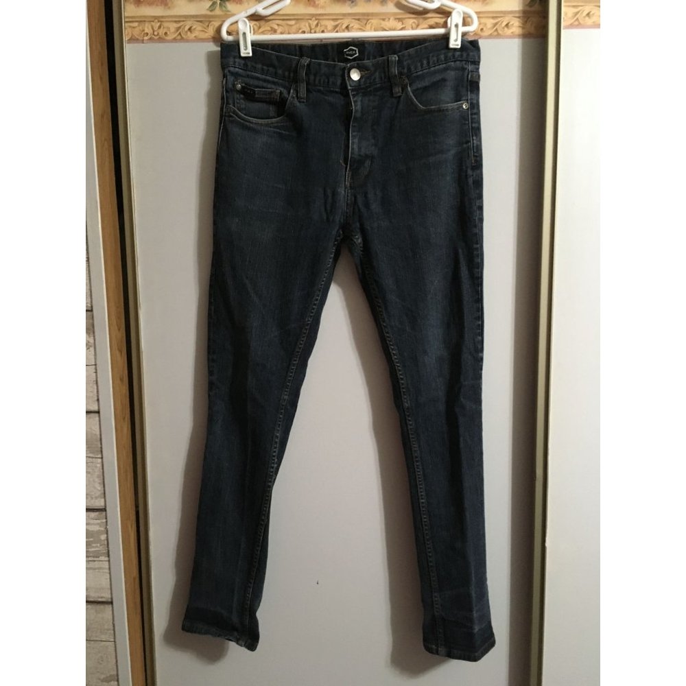 RVCA 33 Hexed Dark Wash Slim Fit Casual Denim Jeans